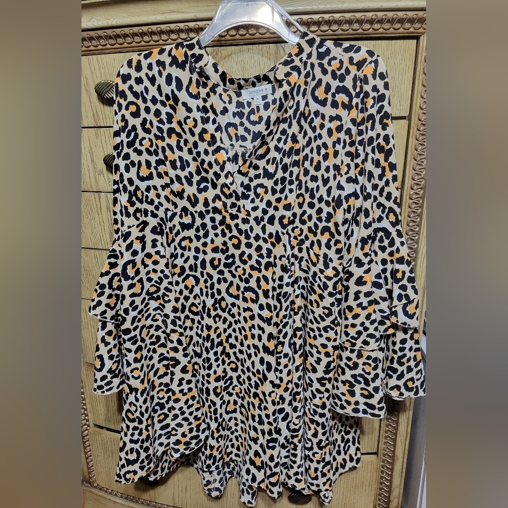 Leopard Print Dress 1xl